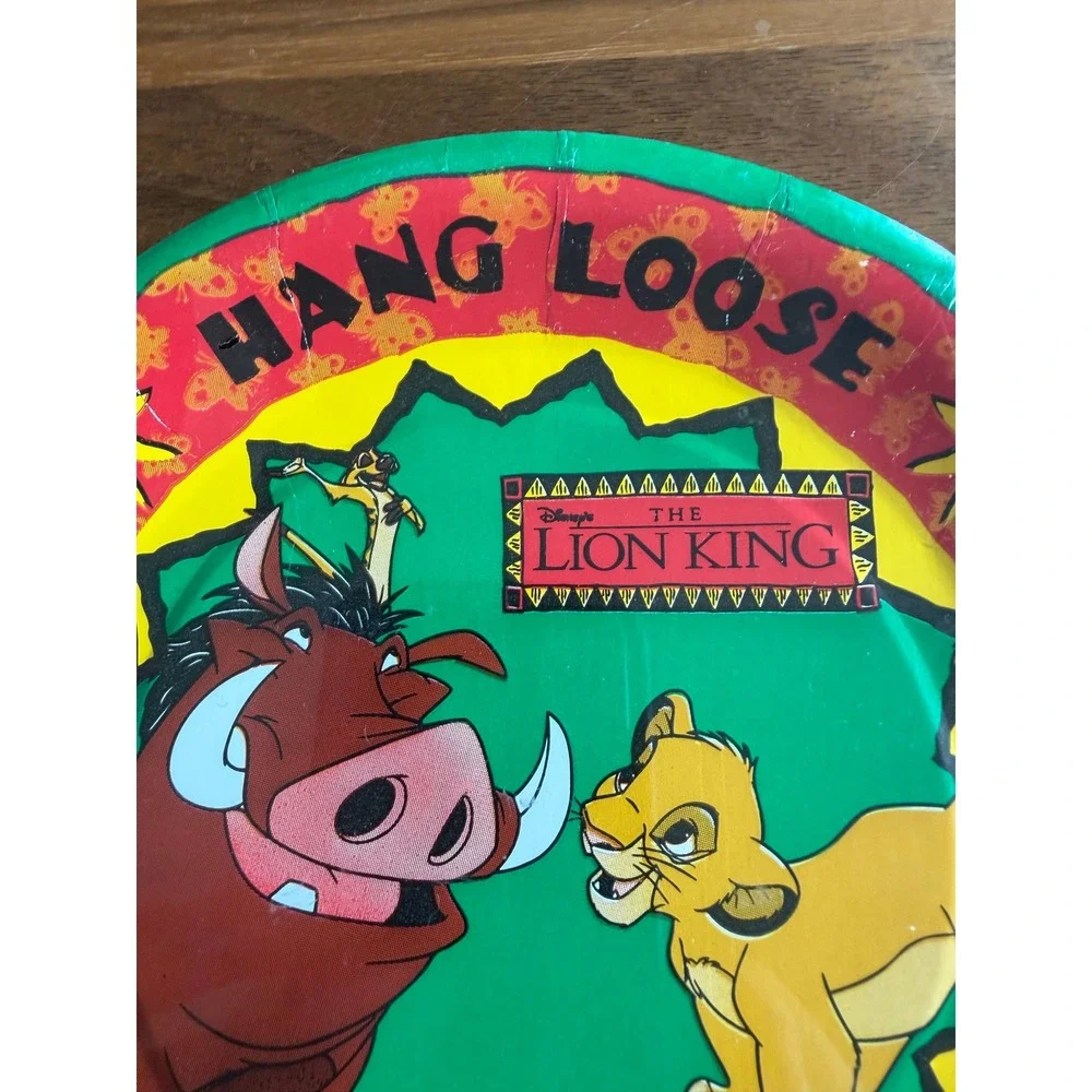 VTG Disney Lion King Paper Plates 7in Simba Timon Pumbaa New Sealed 8 Count
